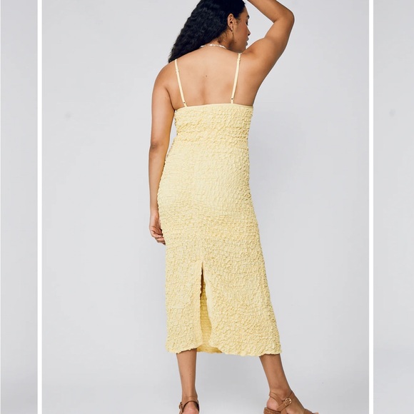 Rue Stiic Isabelle Cami Smock Dress - Lemon Meringue - Picture 3 of 8